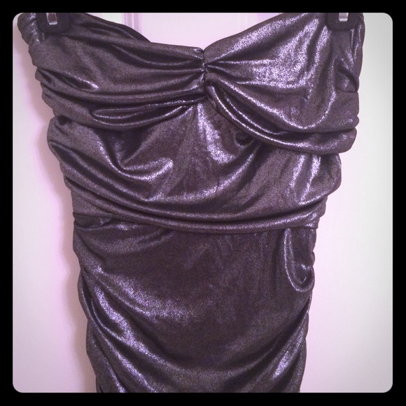 Shimmery Silver Party Dress