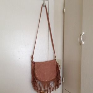 Moccasin fringe purse