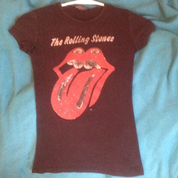 Vintage sparkly Rolling Stones tee - Picture 2 of 2