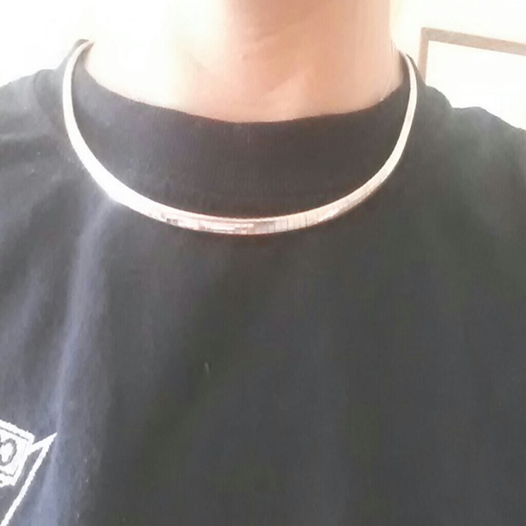 Beautiful omega sterling silver chain