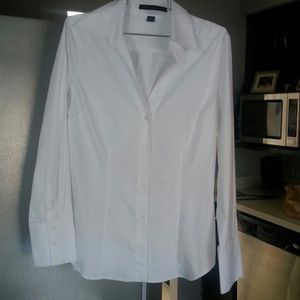 EXPRESS Button Down White Dress Shirt