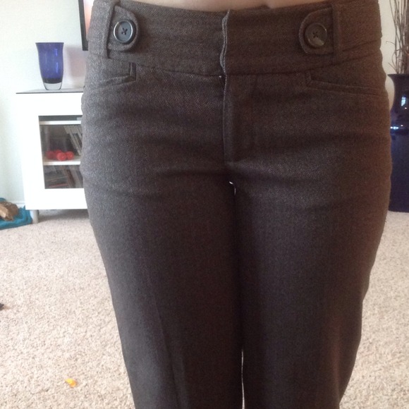 Brown tweed capris - Picture 1 of 3