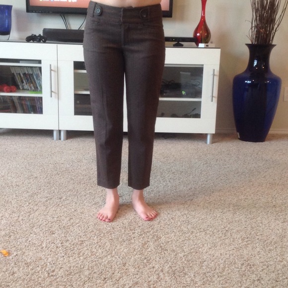 Brown tweed capris - Picture 3 of 3