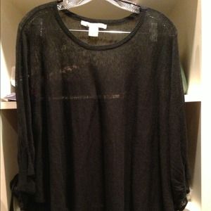 Delicate weave Poncho top