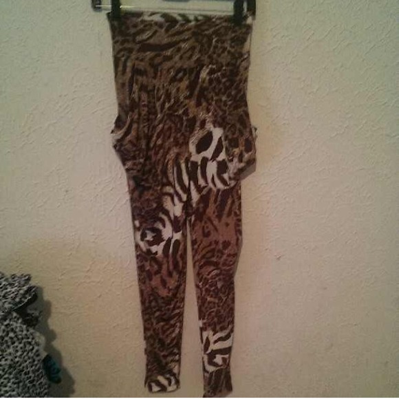 Cheetah harem pants