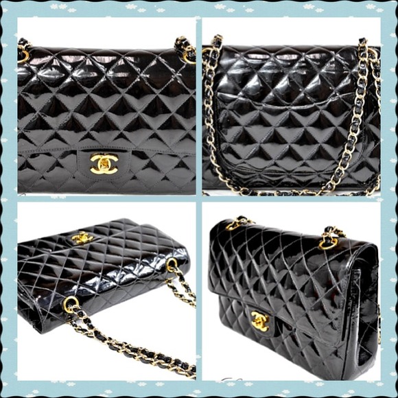 ⛔️SOLD other site⛔️Chanel double flap patent black