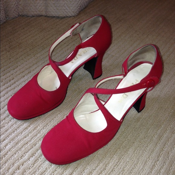 Vintage Red Prada heels