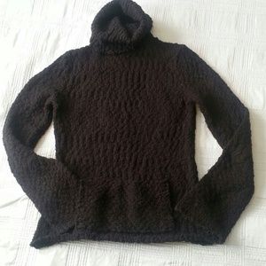 Black turtle neck sweater