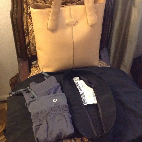 Bundle Reserved ..Tods bag,Moschino pants ,lulu