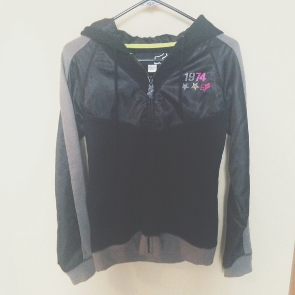 FOX motocross zip up hoodie