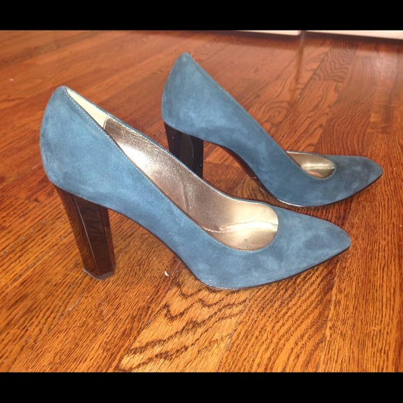 DVF Emerald Green Pumps! Size 7!