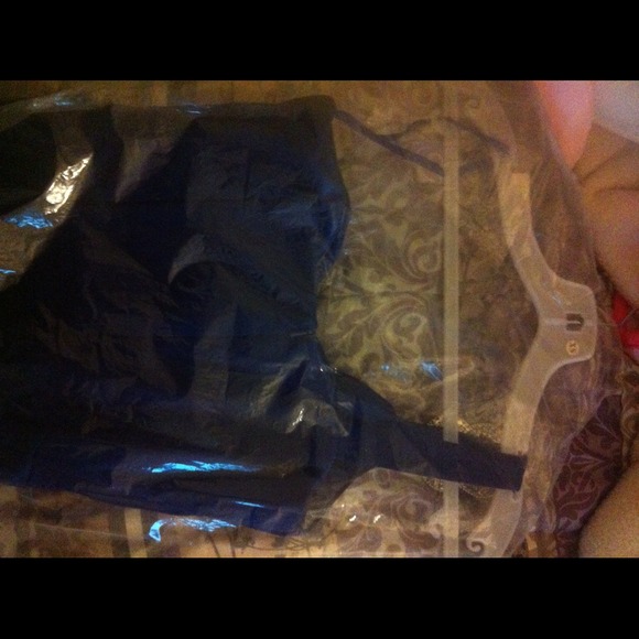 Blue one shoulder prom dress - Picture 4 of 4