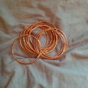 Black and gold bangles