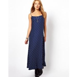 NWT Nasty Gal Polka Dot Maxi Dress