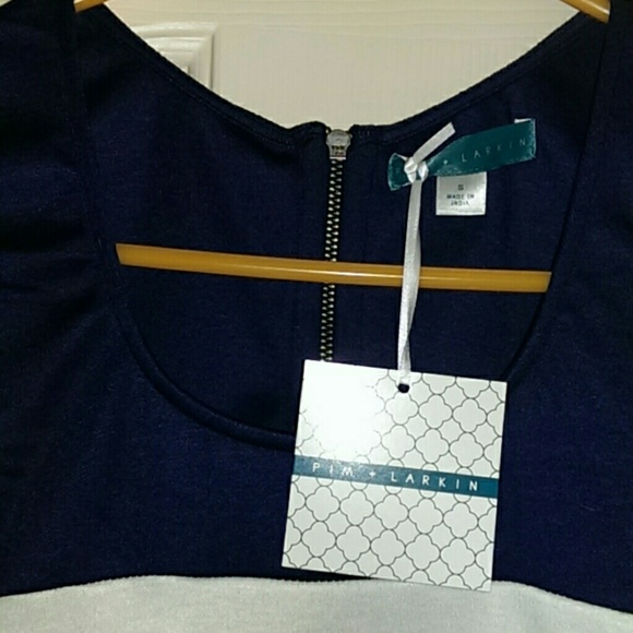 Sold bundle! Pim + Larkin navy & white dress NWT! - Picture 2 of 4