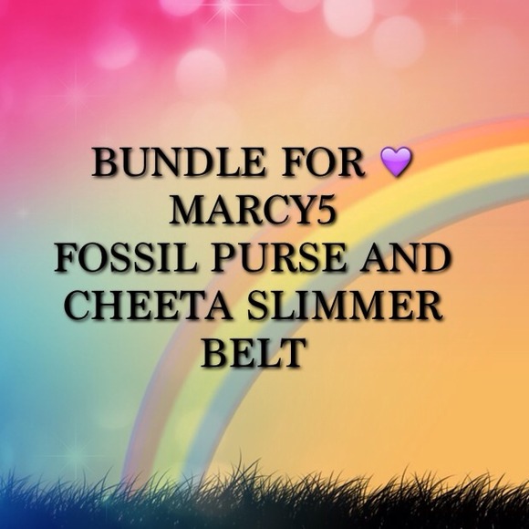 Fossil Purse and Cheeta Slimmer Belt