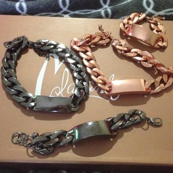 ID Chain necklaces with bracelets