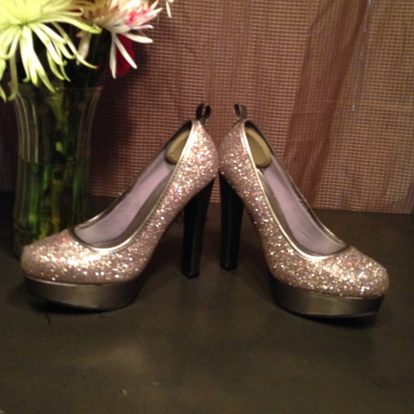 Bling glitter must have perfect 5' heels sz 7.5 - Picture 2 of 4