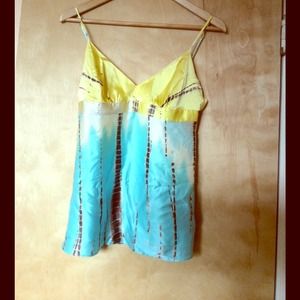 Silk print camisole