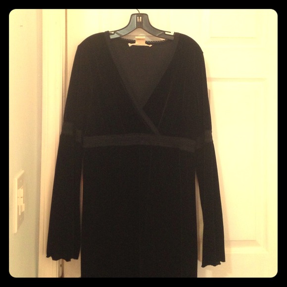Max Studio Black Velvet Dress XL