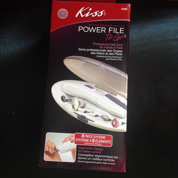 Electric nail filing kit