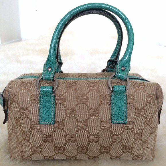 NEW Authentic Gucci Rare Sea Foam Top Handle Bag