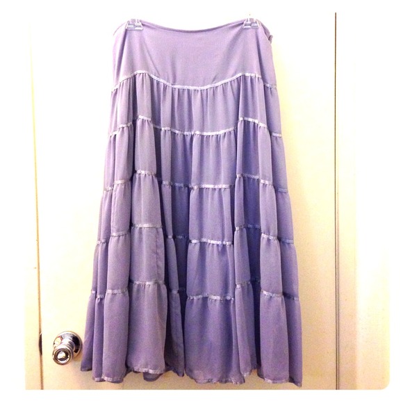 ‼️REDUCED‼️ Maxi skirt with ribbon tiers