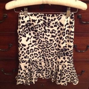Animal print skirt