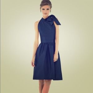 Alfred Sung navy blue dress