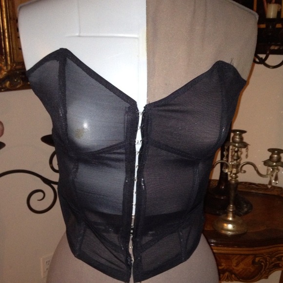 Sheer corset