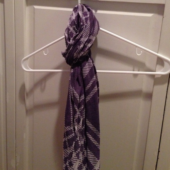 Nordstrom Purple Plaid Scarf