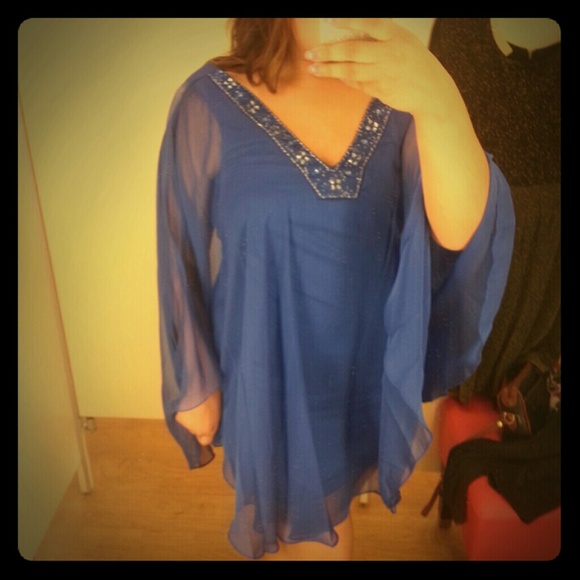 Blue dress