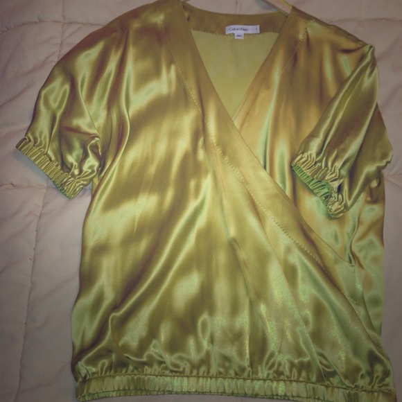 Beautiful chartreuse blouse