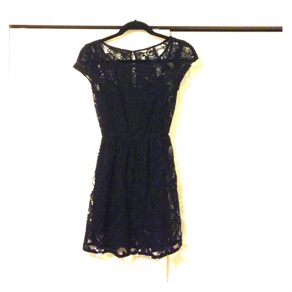 Navy Lace Hollister Dress