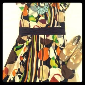 Modern patterned dress