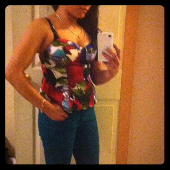 Floral top and pants