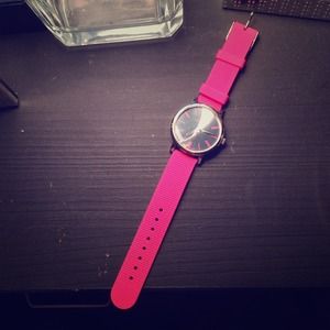 Hot Pink Timex Mirror Watch