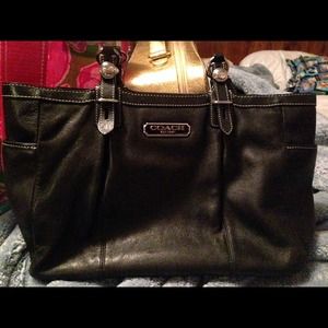 Coach authentic "gallery" bag! Free Coach wallet!