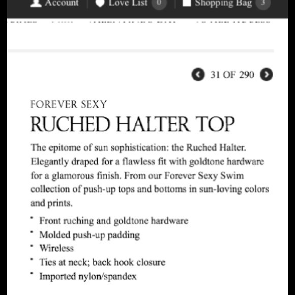 🔴REDUCED🔴VS Forever Sexy  Halter Top S - Picture 4 of 4