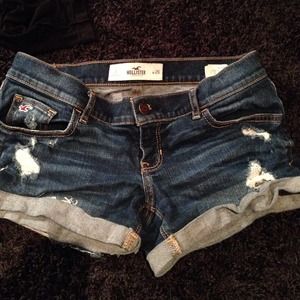 Hollister jean shorts