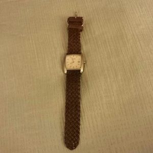 Fossil watch-brown leather band