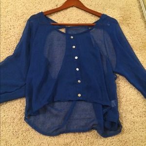 Brandy chiffon blue top rare