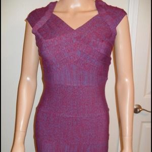 Purple and blue bandage dress