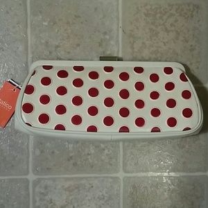 *BUNDLED* Leather polka dot clutch purse