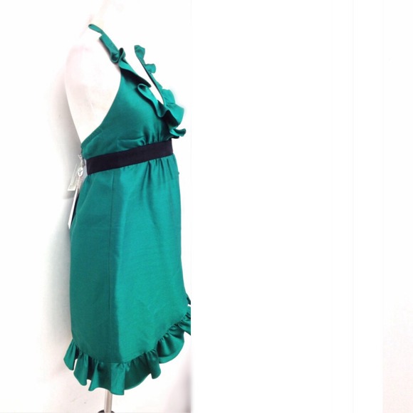 SOLD TIBI JADE TAFFETA DRESS SIZE 4 - Picture 2 of 4