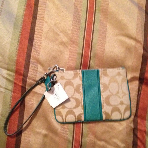 Small coach wristlet