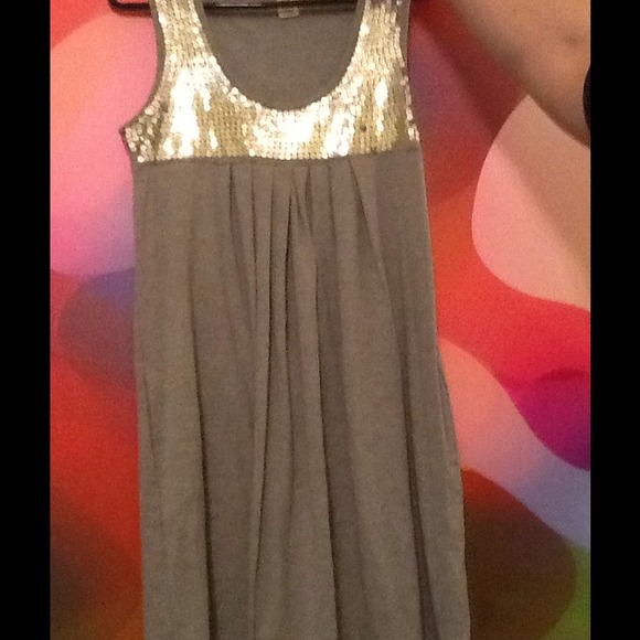 Grey and silver sequin tank dress TRADED BUNDLE