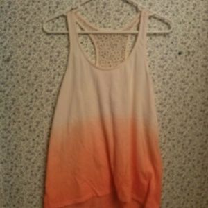 Orange creme summer tank top