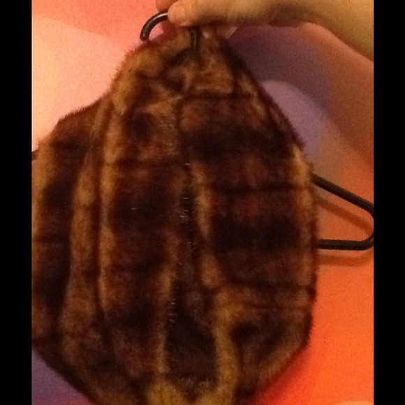 Faux fur infinity scarf