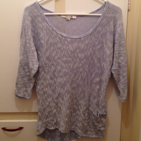 SOLD IN BUNDLE Baby blue and white colored shirt
